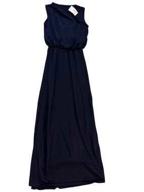 Go Couture Navy Sleeveless Maxi Dress